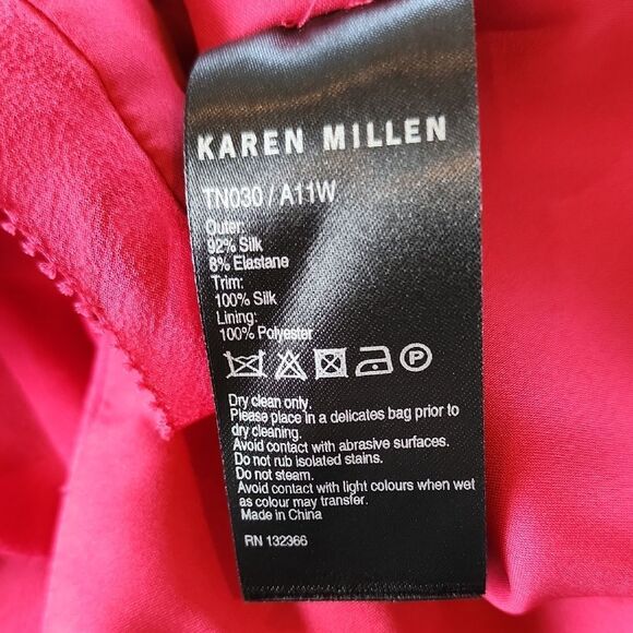 Karen Millen Fuchsia Blouse - Women's Size 8 - Picture 6 of 6